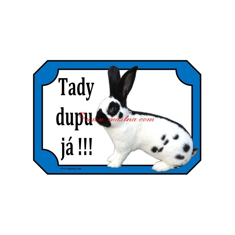 Cedulka králík německý obrovitý strakáč