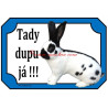 Cedulka králík německý obrovitý strakáč