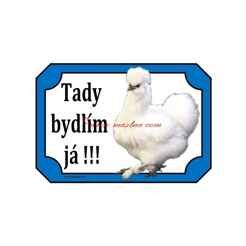 Cedulka drůbež hedvábnička