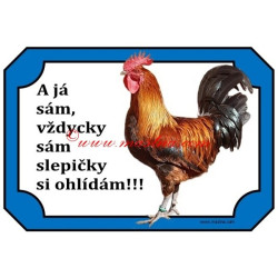 Cedulka slepice, kohout, drůbež, česká zlatá kropenka