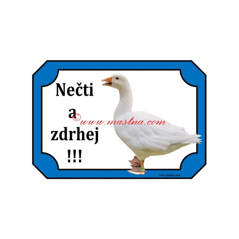 Tabulka houser, husa