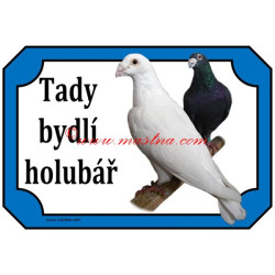 Cedulka holub poštovní