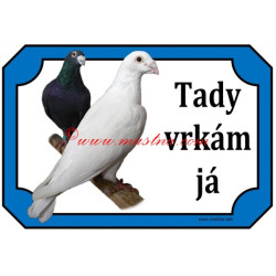 Cedulka holub poštovní