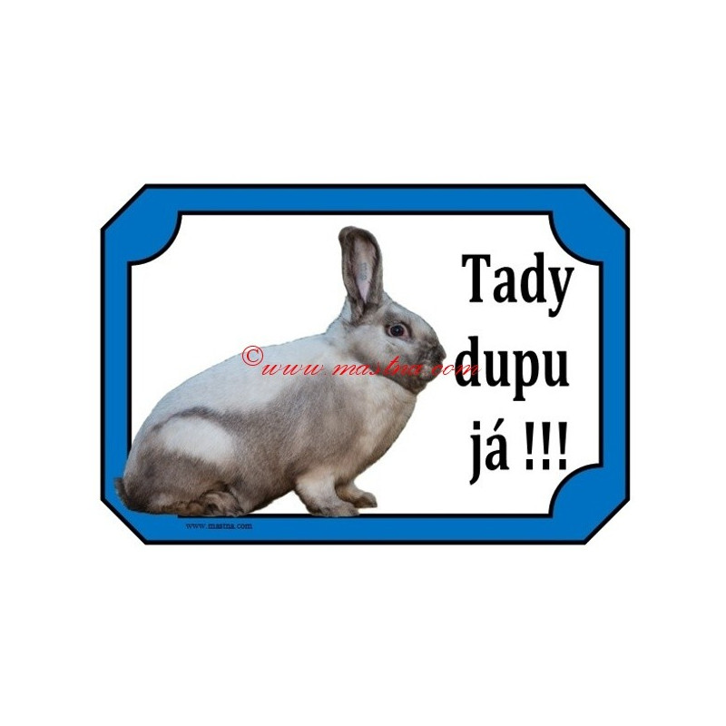 Cedulka králík saalander