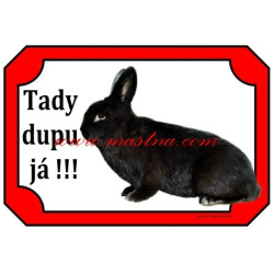 Cedulka králík aljaška