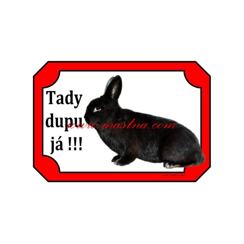 Cedulka králík aljaška