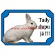 Cedulka králík český černopesíkatý