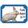 Cedulka králík český černopesíkatý