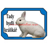 Cedulka králík český černopesíkatý