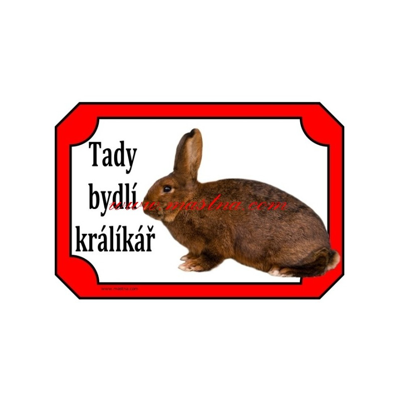 Cedulka králík dailenar