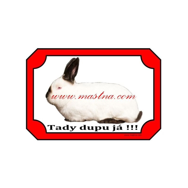 Cedulka králík kalifornský