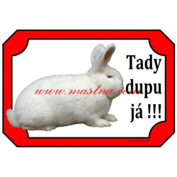 Cedulka králík novozélandský bílý