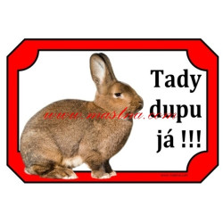 Cedulka králík vídeňský šedý