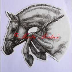 Samolepka parkurový kůň, koně