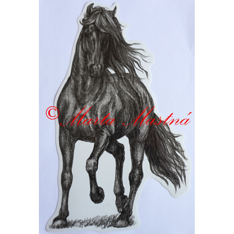 Samolepka vraník, kůň, koně
