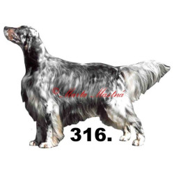 Samolepka anglický setr - archiv