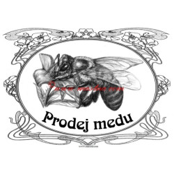 Tabulka včela - prodej medu