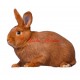 Samolepka králík český červený
