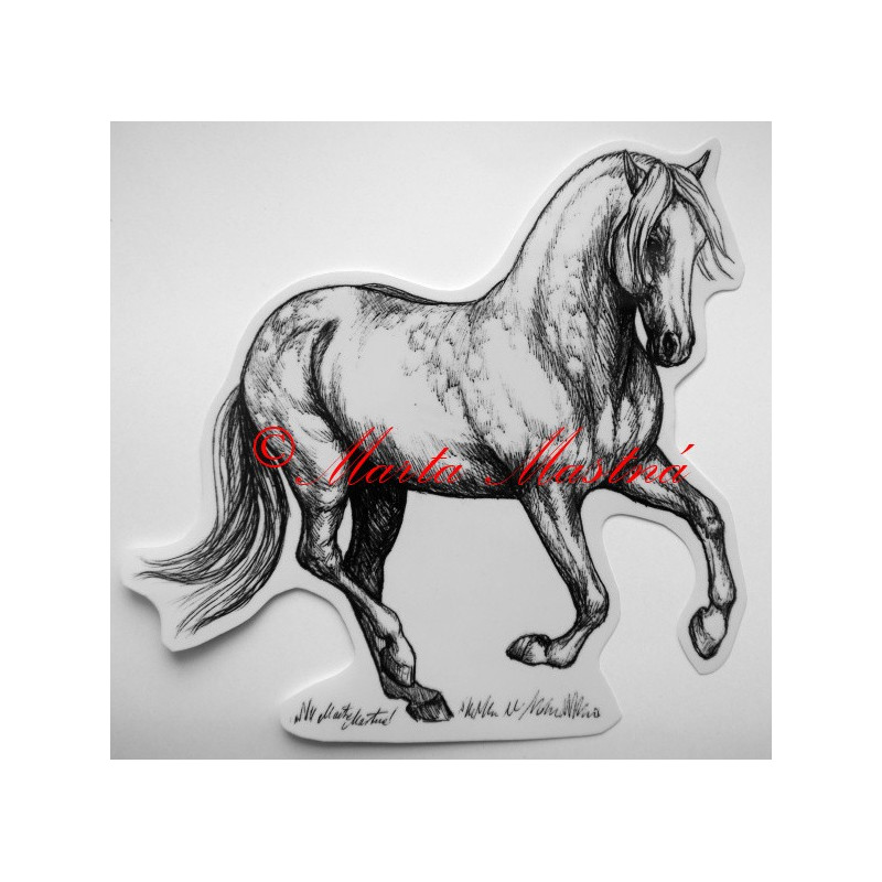 Samolepka kůň andaluzan, pura raza espaňola