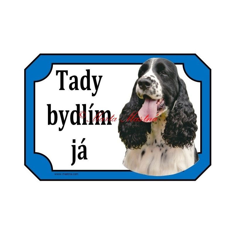 Cedulka špringršpaněl anglický