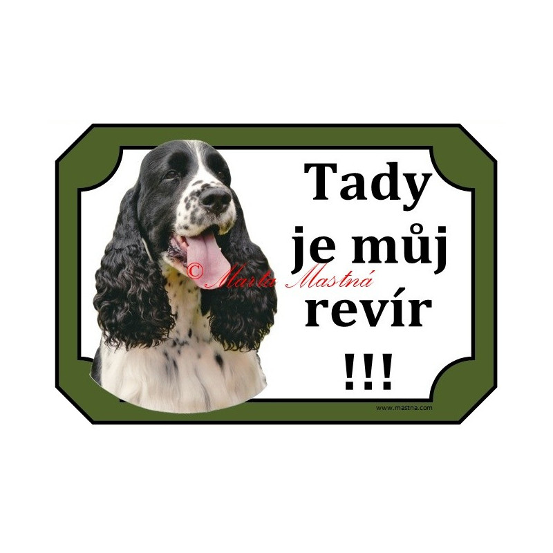 Cedulka špringršpaněl anglický