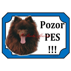 Cedulka německý špic