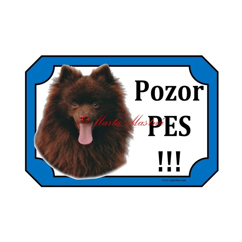 Cedulka německý špic