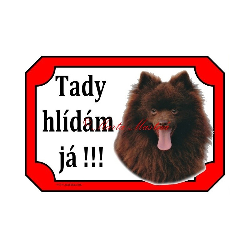 Cedulka německý špic