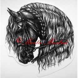 Samolepka kůň frís