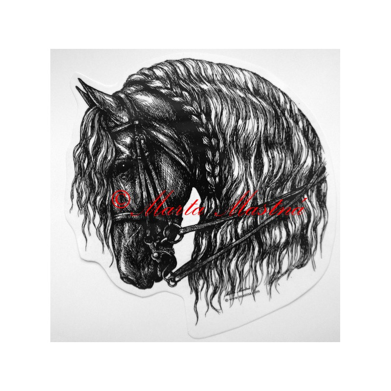 Samolepka kůň frís