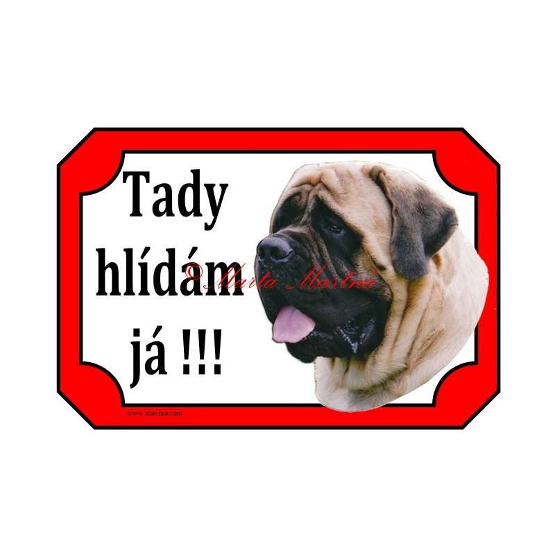 Cedulka mastif anglický