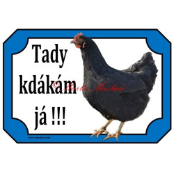 Cedulka slepice, drůbež
