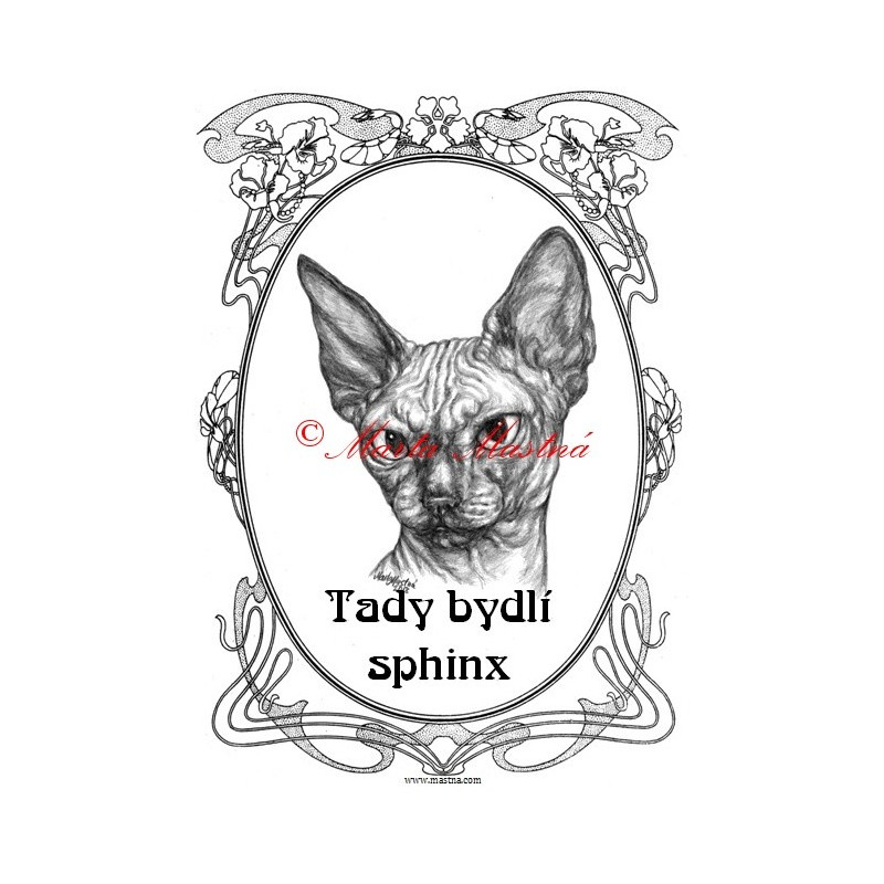 Tabulka kočka sfinx, sphinx