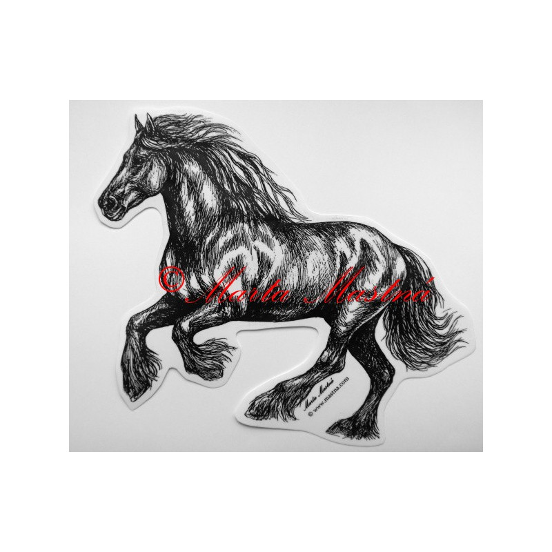 Samolepka kůň frís