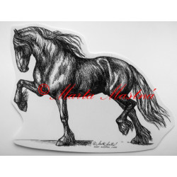 Samolepka kůň frís