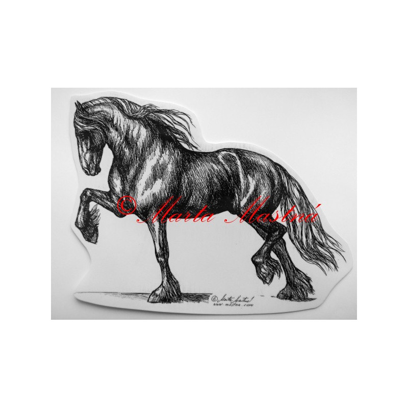 Samolepka kůň frís