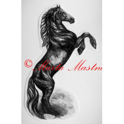 Samolepka kůň frís