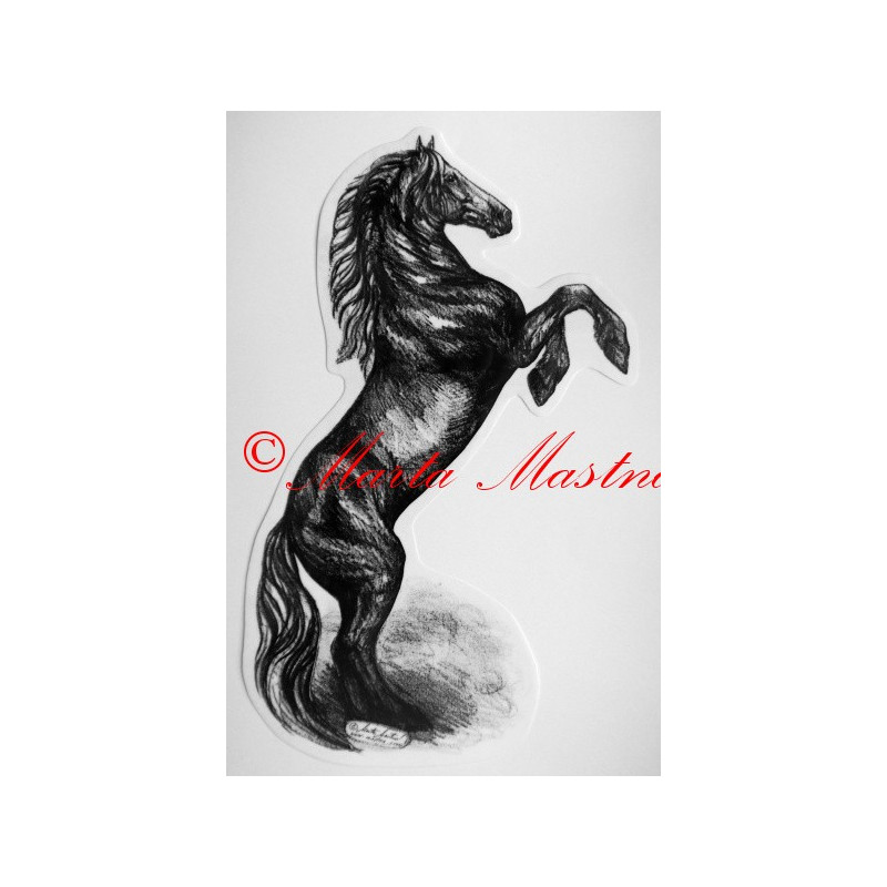 Samolepka kůň frís