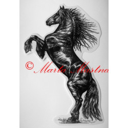 Samolepka kůň frís