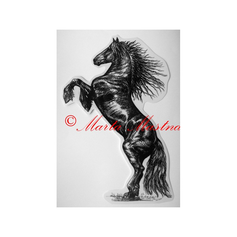 Samolepka kůň frís