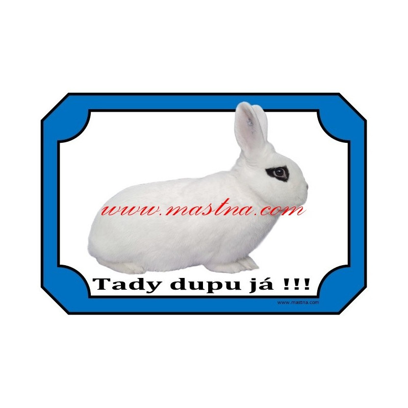 Cedulka králík hototský