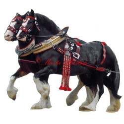 Samolepka shirský kůň, shire, koně