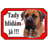 Cedulka búrský buldok, burbul, boerboel