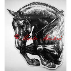 Samolepka kůň teplokrevník, parkur