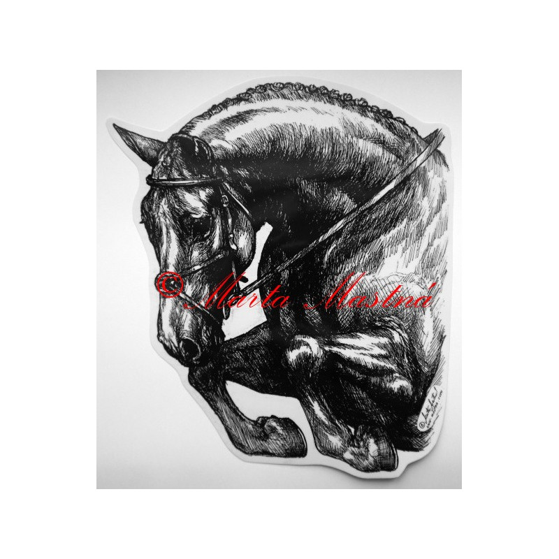 Samolepka kůň teplokrevník, parkur