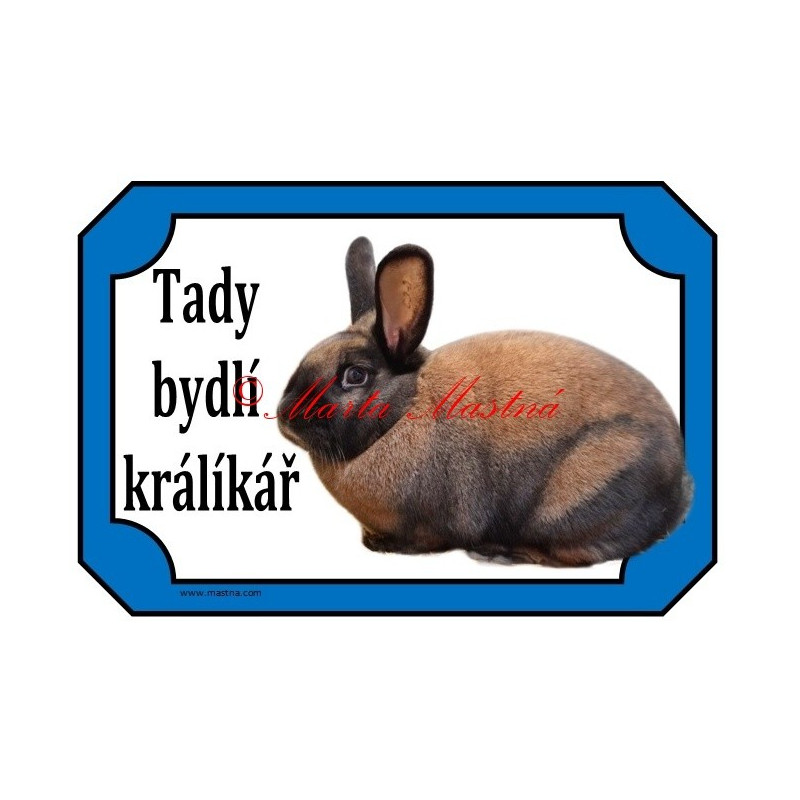 Cedulka králík durynský