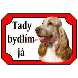 Cedulka kokršpaněl bělouš