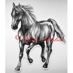 Samolepka kůň