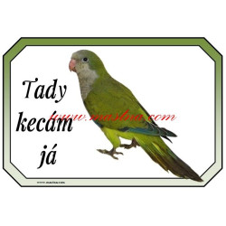 Cedulka papoušek mníšek šedý