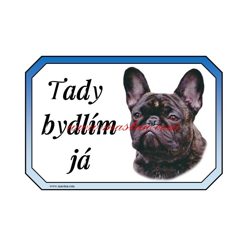 Cedulka francouzský buldoček